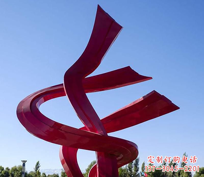 合肥不锈钢飘带景观雕塑