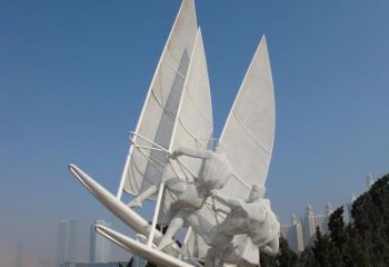 合肥不锈钢帆船比赛运动雕塑