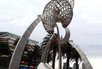 合肥汇聚海洋精髓，深邃且富有艺术感的不锈钢海螺雕塑