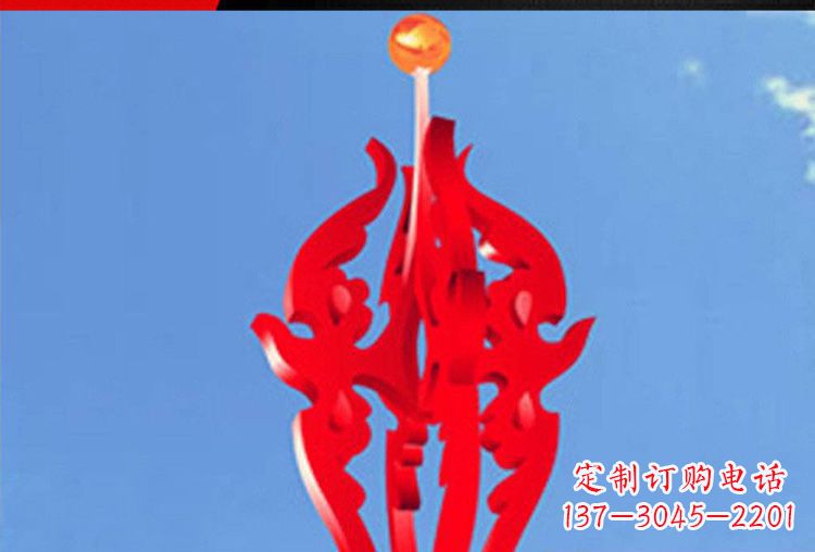 合肥中领雕塑:唯美飘拂的不锈钢火苗雕塑