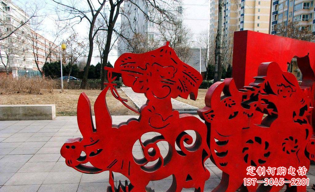 合肥超乎想象的精致牧童雕塑