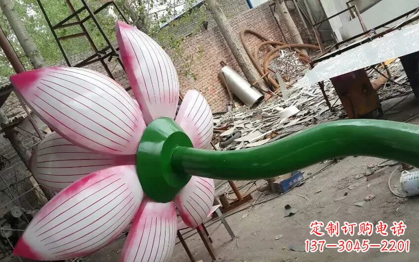 合肥中领雕塑-精致无比的不锈钢莲花雕塑