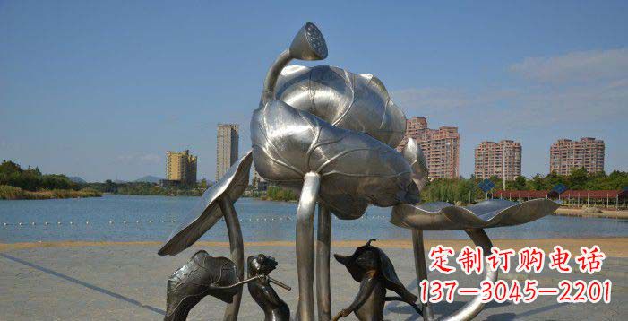 合肥精美不锈钢莲蓬雕塑