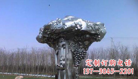 合肥中领雕塑|不锈钢葡萄抽象雕塑