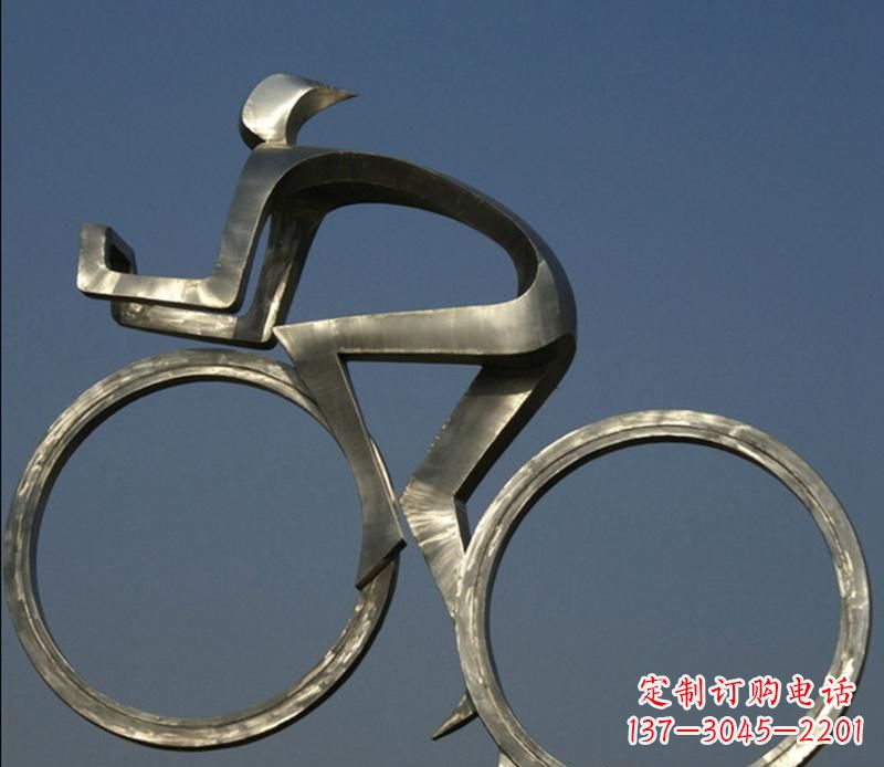 合肥不锈钢骑自行车雕塑
