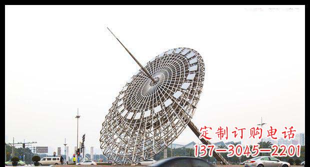 合肥广场不锈钢日晷景观雕塑
