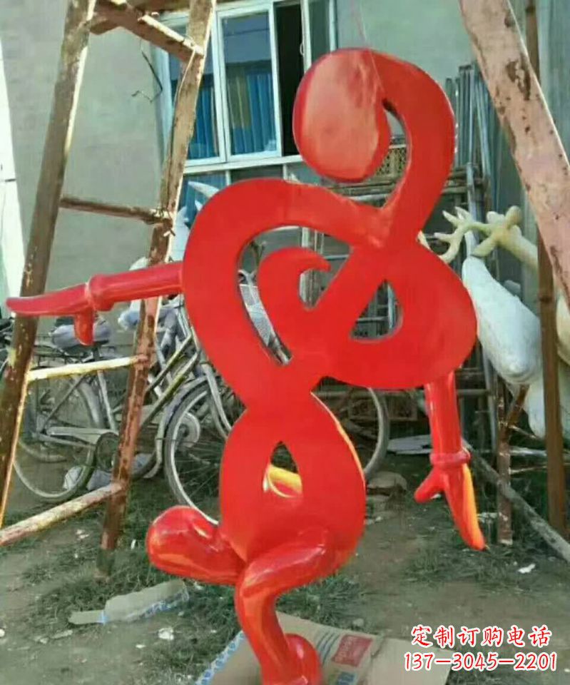 合肥中领雕塑-不锈钢音符抽象雕塑
