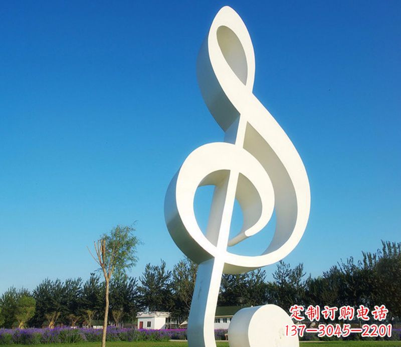合肥不锈钢音符雕塑,把音乐之美立起来