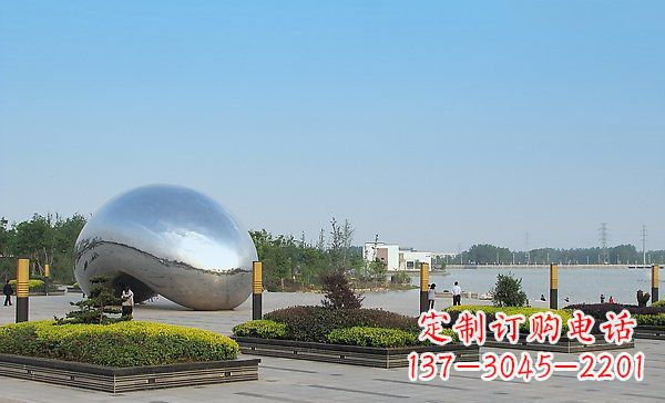 合肥华丽而唯美的不锈钢水滴雕塑