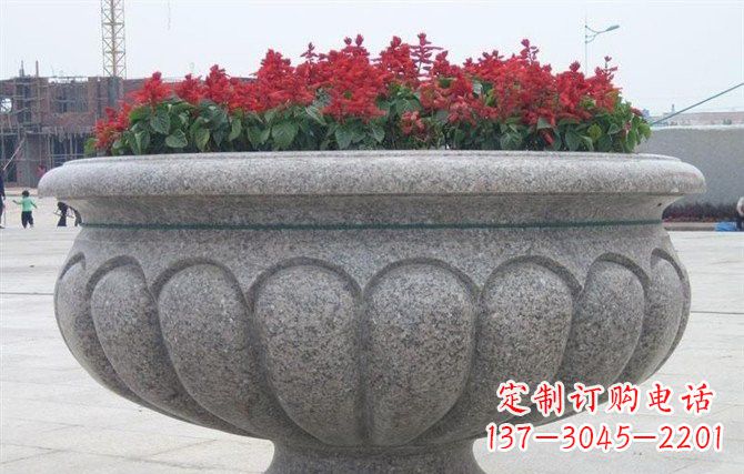 合肥广场大理石花盆雕塑