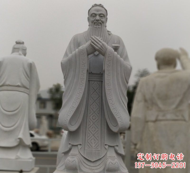 合肥广场大理石孔子石雕