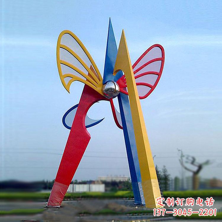 合肥广场大型抽象蝴蝶景观雕塑
