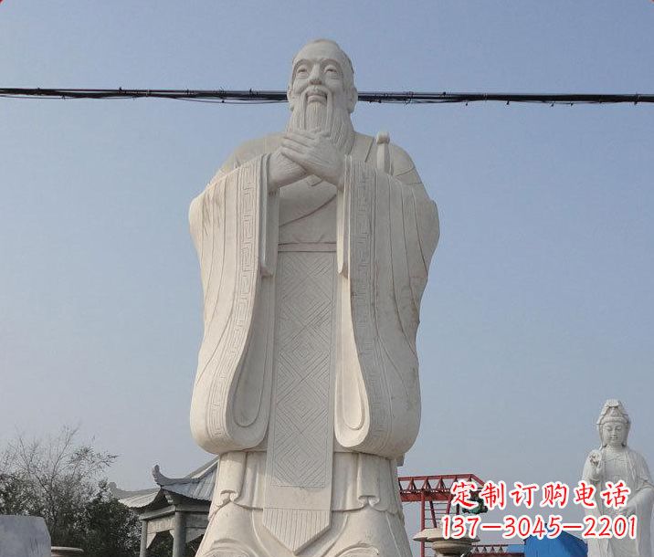 合肥雕刻传统文化——中领雕塑的大型石雕孔子