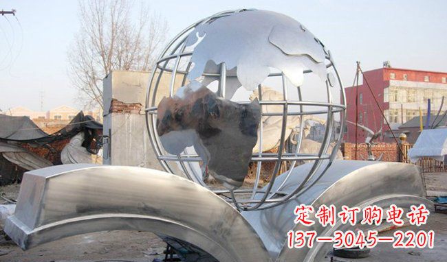 合肥艺术地球,传承贵族气派的不锈钢雕塑