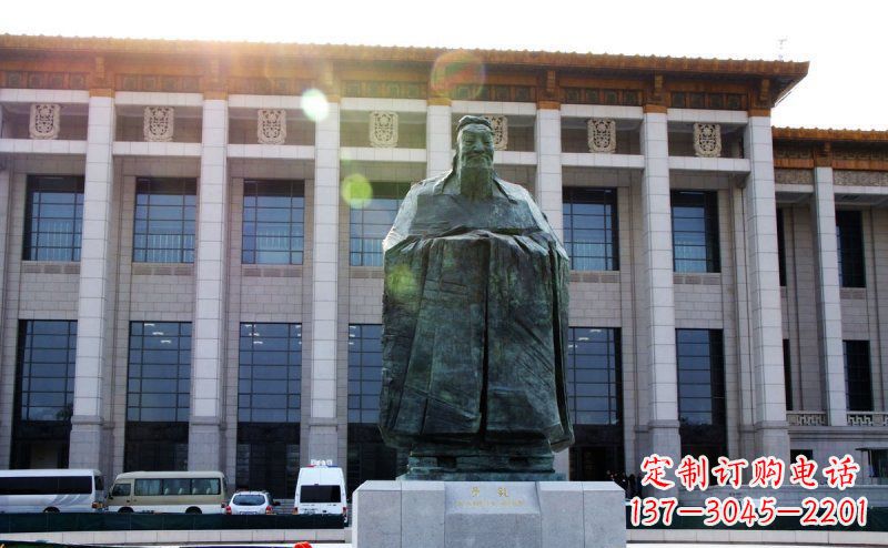 合肥传承中国传统文化的孔子雕塑