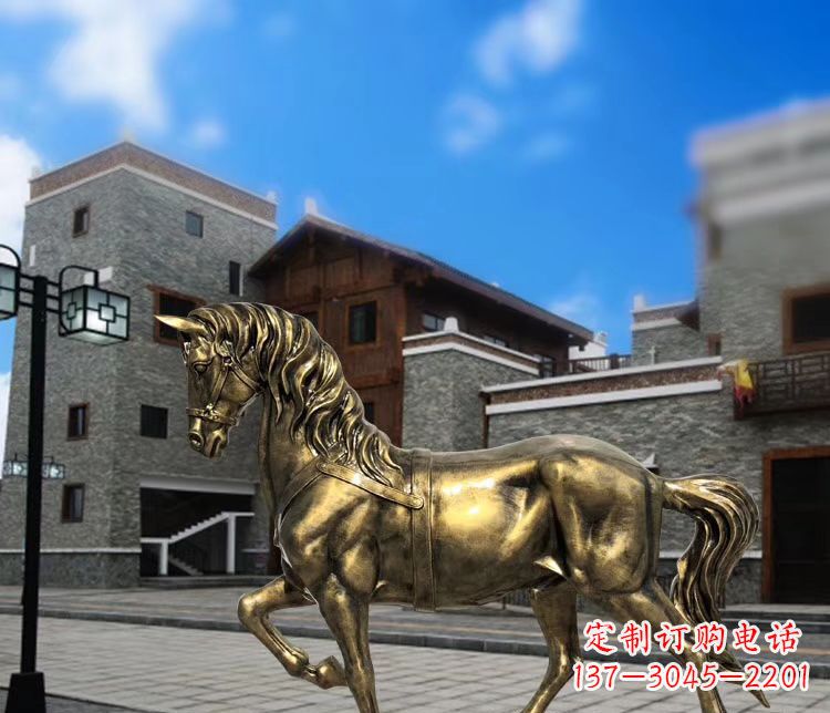 合肥金色动物雕塑,点缀您的园林景观