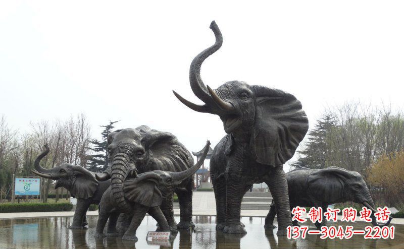 合肥大象玻璃钢雕塑,艺术定制精品