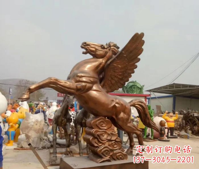 合肥广场飞马铜雕,精美绝伦