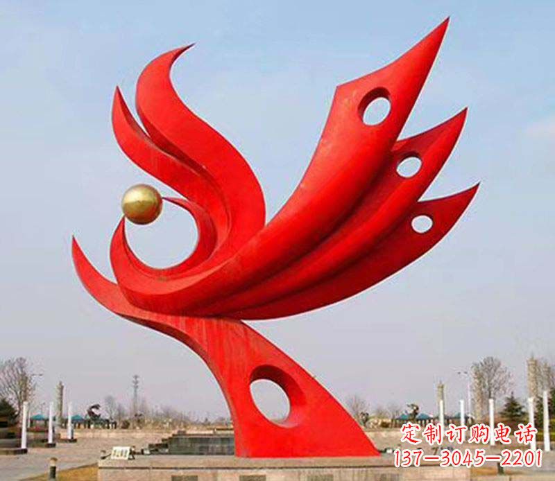 合肥中领雕塑——高质量的凤凰不锈钢雕塑