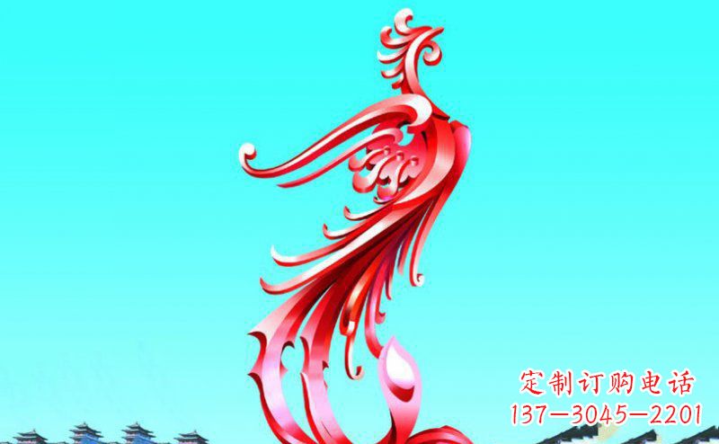 合肥广场凤凰不锈钢雕塑