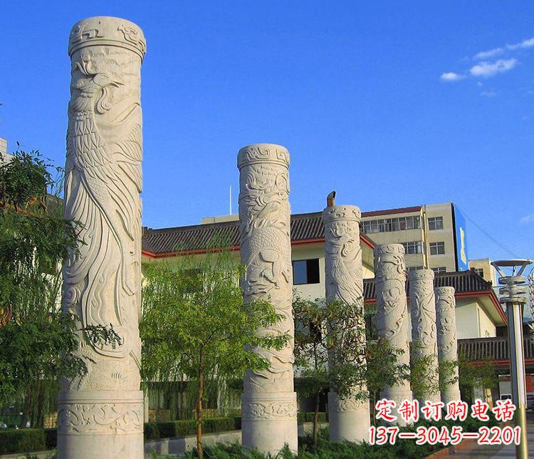 合肥中领雕塑:凤凰石雕精美雕塑