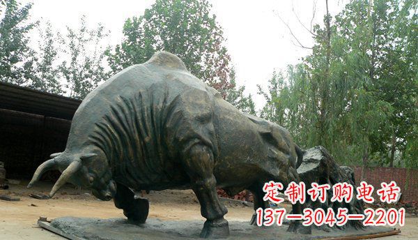 合肥铜雕牛雕塑-领雕塑定制