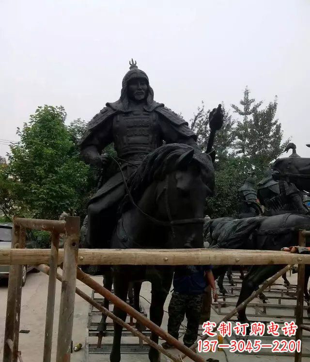 合肥浪漫古将骑马铜雕,让您感受古代将军的风采!
