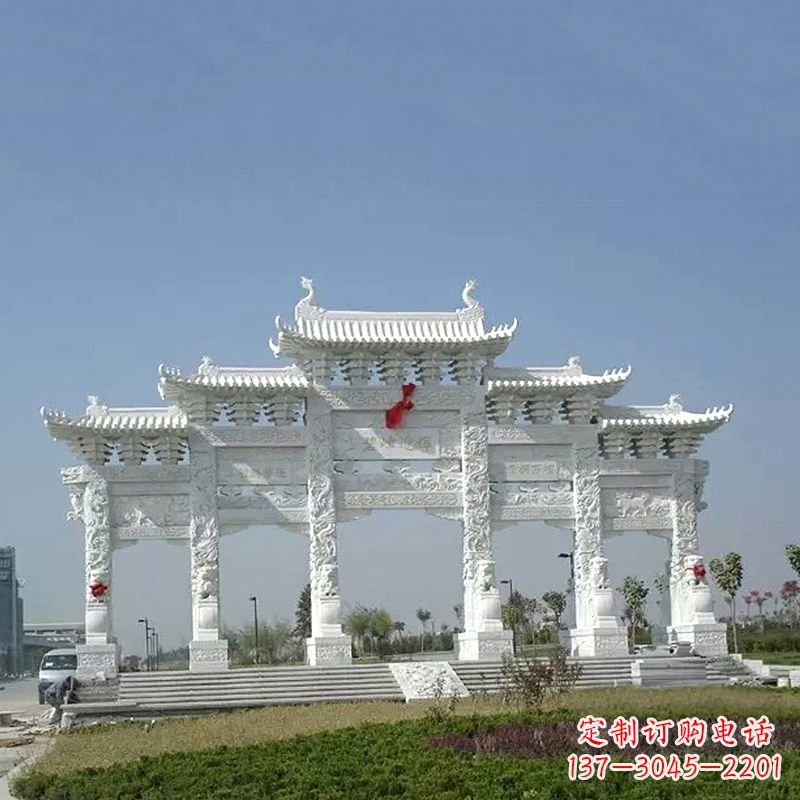 合肥精美石牌坊雕塑,美化您的空间