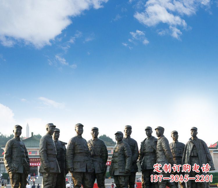 合肥广场红军人物石雕