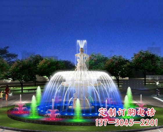 合肥广场景观大型喷泉石雕 (2)