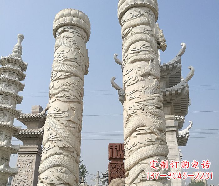 合肥传承雄风，精美绝伦的盘龙柱石雕
