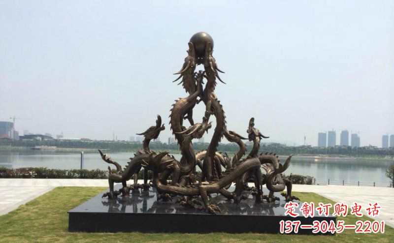 合肥广场九龙不锈钢雕塑