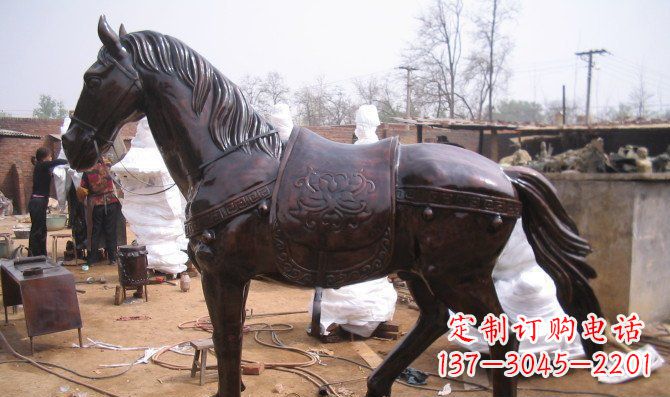 合肥广场骏马小马动物铜雕