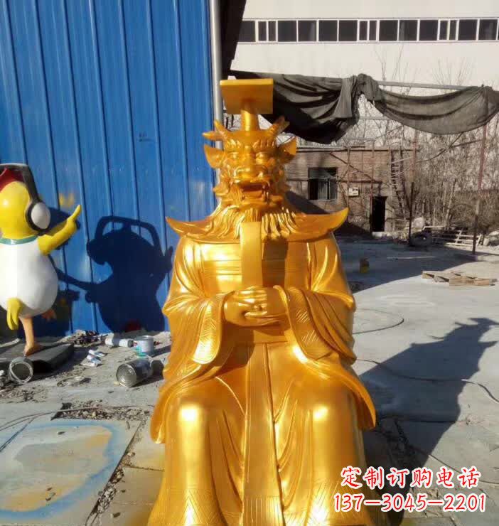 合肥中领雕塑:精美龙王铜雕