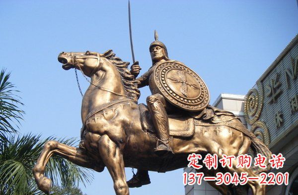 合肥广场罗马战士人物景观铜雕