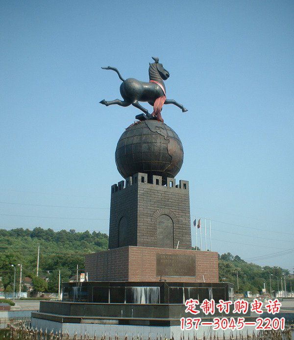合肥地球城市景观铜雕,永恒传承着历史记忆