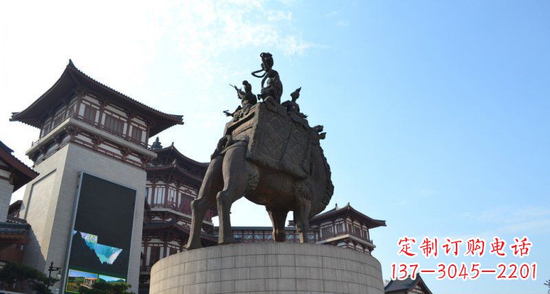 合肥古典经典，丝绸柔情骆驼雕塑