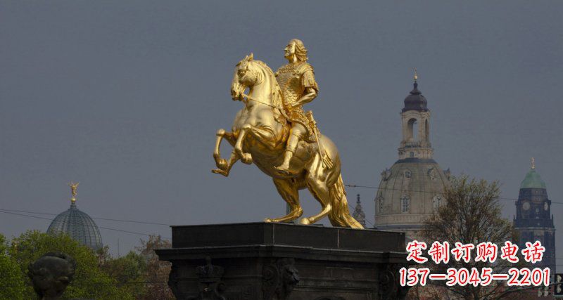 合肥西方风格铜骑马雕塑