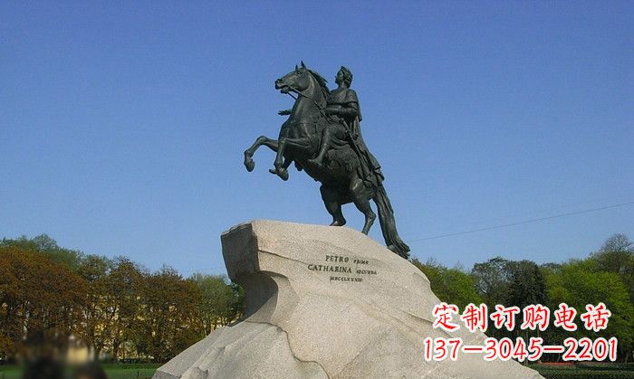 合肥高贵威武的骑马铜雕