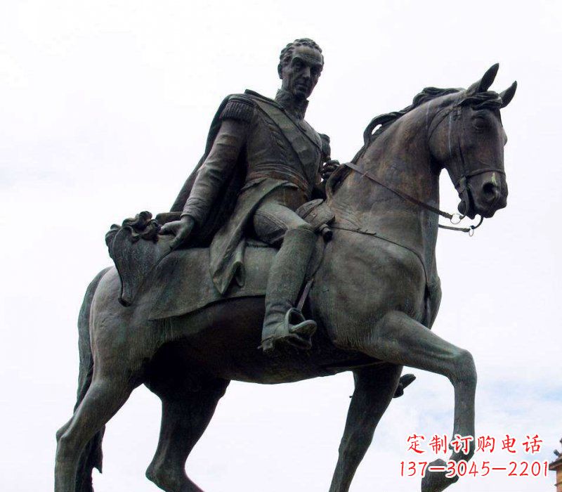 合肥中领雕塑:西方风格骑马铜雕