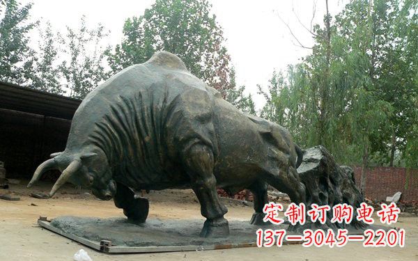 合肥新中国拓荒牛铜雕，传承中国传统文化