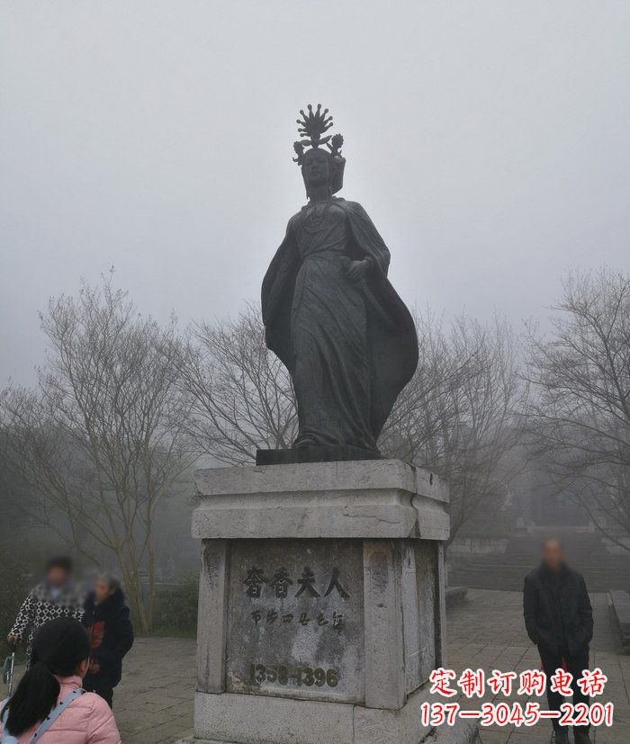合肥广场奢香夫人古代名人铜雕