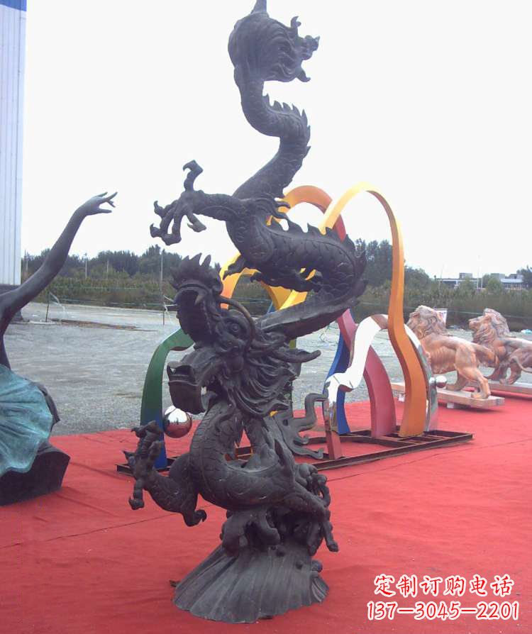 合肥广场神龙铜雕