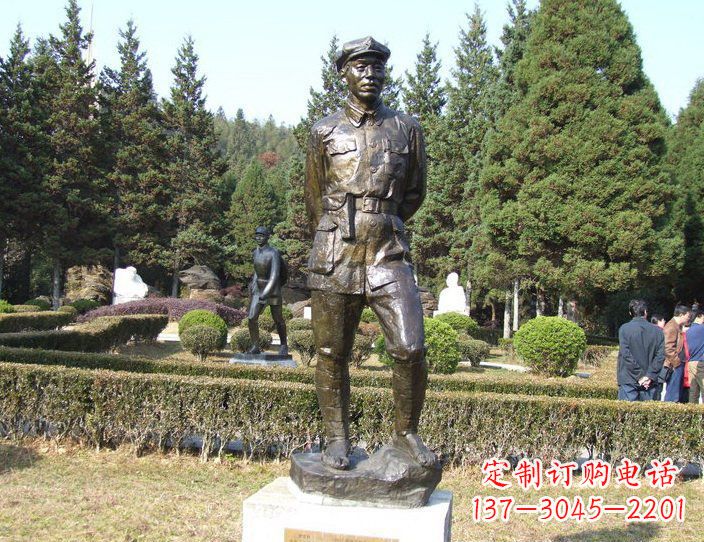 合肥铜雕解放军战士,荣誉的象征