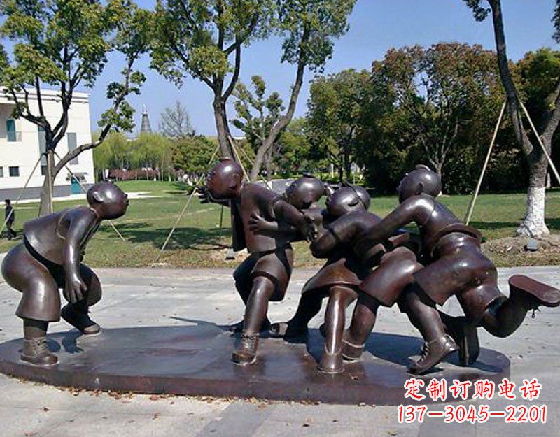 合肥中领雕塑老鹰抓小鸡铜雕塑