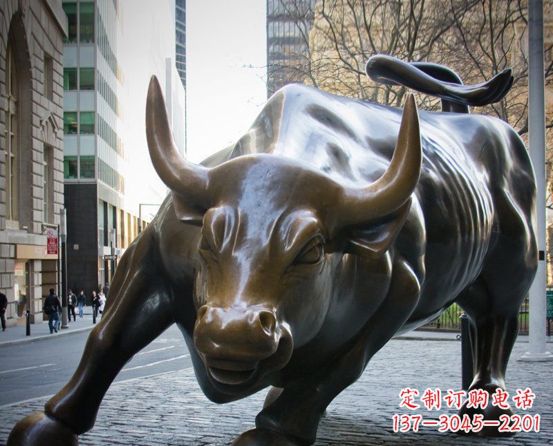 合肥广场铜雕牛动物雕塑