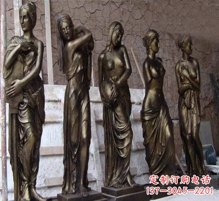 合肥浪漫美女装饰铜雕四方