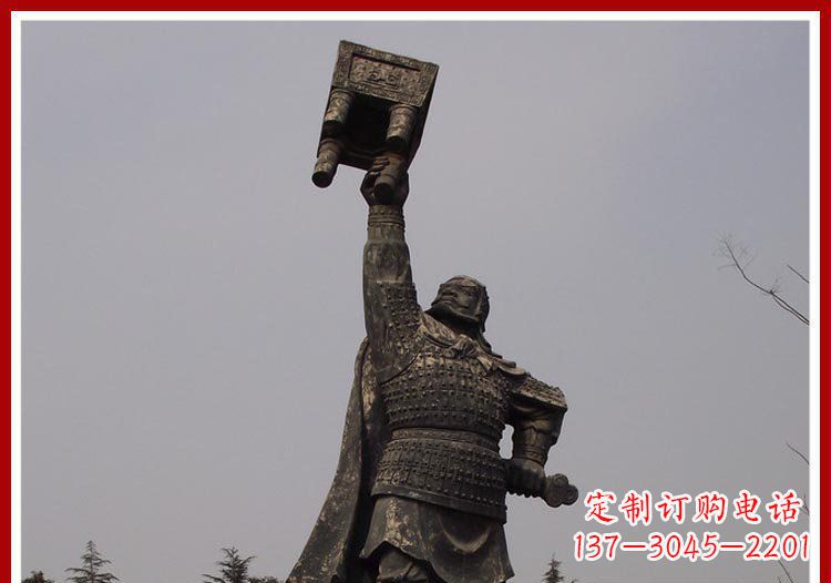 合肥铜雕威武将军雕塑,雕刻极致端庄风采
