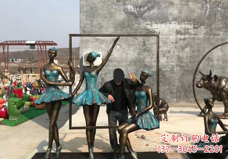 合肥广场铜雕西方美女人物雕塑 (2)