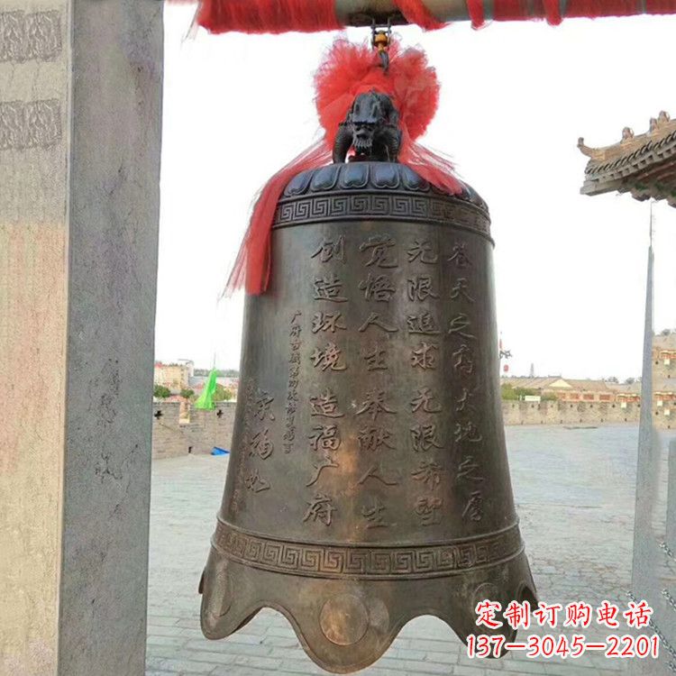 合肥传承经典律动热情——亿领中国领先的广场铜钟雕塑